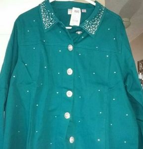 Quaker Factory Jean Jacket large